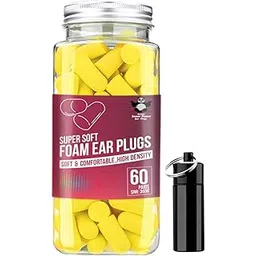 Aseem Inner Peace Ear Plugs for Sleeping, Block Out Snoring, Premium Noise Reducing and Cancelling Earplugs 36 DB SNR (60 Pair) Yellow-picture-49