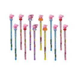 Asera Push Pencils Peppa Pig Family Theme Pack of 12 - Multicolor-image-37