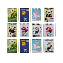 Asera Scratch Art Book with Wooden Stylus Birthday Return Gift for Kids of All Age Group. (Set of 12)-picture-17