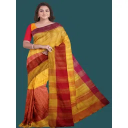 ASHMITAS COLLECTION Multi Pure Cotton Khadi Sarees-picture-22
