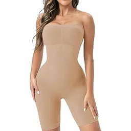 ashtaapad Strapless Shapewear Bodysuit for Women | Tummy Control Full Body Shaper | Seamless Snatched Bodysuit for Under Dresses-picture-46