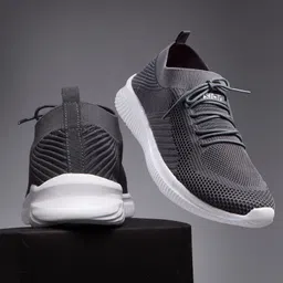 Asian Easywalk-08 sports shoes for men | Latest Stylish Casual sneakers for men | running shoes for boys | Lace up lightweight grey shoes for running, walking, gym, trekking, hiking & party Running Shoes For Men-picture-11