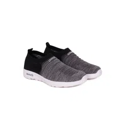 ASIAN Girls Grey & Black Woven Design Slip-On Sneakers-picture-51