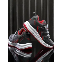 Asian Kids Grey Running Shoes image 1