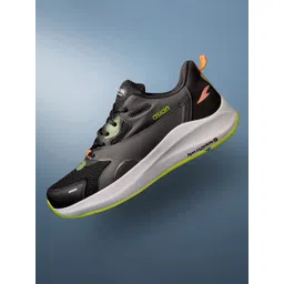 ASIAN Men Black Mesh Running Non-Marking Shoes-picture-11