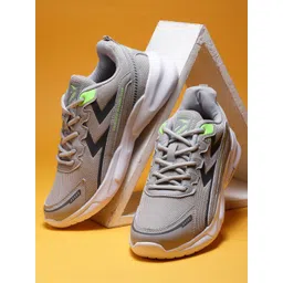 ASIAN Men Grey Textured Mesh Lace-Ups Casual Shoes-picture-34