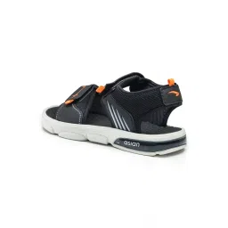 Asian Men VIRAT-02 SPL Orange & Black Sandals image 4