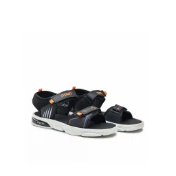 Asian Men VIRAT-02 SPL Orange & Black Sandals image 2