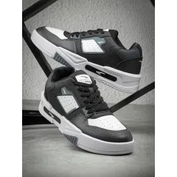 Asian Men's Black & White Casual Sneakers-picture-35