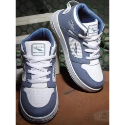 Asian Men's Blue & White Ankle High Sneakers-picture-22