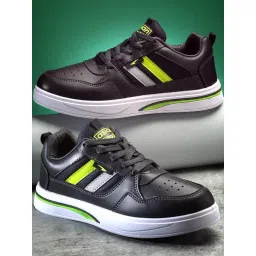 Asian Men's Charcoal Casual Sneakers-picture-27