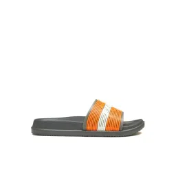 Asian Men's SLIDER-72 Grey & Orange Slides-picture-47