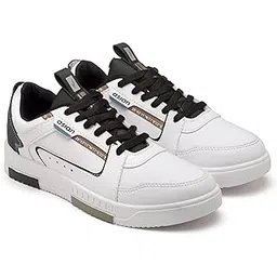 asian Men's TARZAN-01 White Casual Sneaker Shoes with Synthetic Upper Lightweight Comfortable Mid Top Sneaker Shoes for Men's & Boy's-picture-21