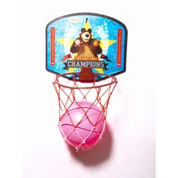 asian Multicolor Basketball Masha and Bear Champions Ring | Kids Sports Toy | Fun Game Basketball Ring-picture-21