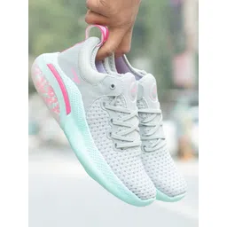 ASIAN Women Grey Mesh Running Non-Marking Shoes-picture-25