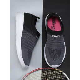 ASIAN Women Grey Woven Design Slip-On Sneakers-picture-28