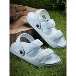 Asian Women's Blue Back Strap Clogs-picture-32