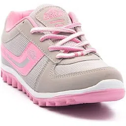 asian Women's Light Grey And Pink Running & Walking Shoe - 6 UK-picture-12