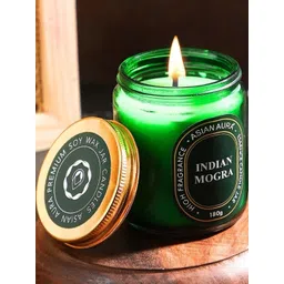 Asian Aura Green Indian Mogra Jar Candle-picture-33
