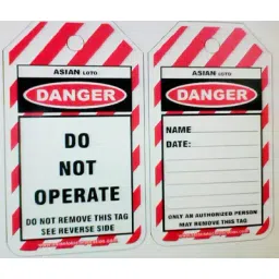 Asian Loto ALC-LT-SC Single Colour Printing Do not Operate Lockout Tag-picture-29