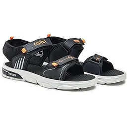 Mens VIRAT-02 Casual Sandals with adjustable velcro closure for easy wear with flexible fitting and trendy and stylish looks with unique sole design | ideal for everyday use for mens as well as boys-image-16