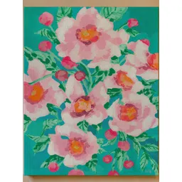 ASIAN MONK Multicoloured Single Piece Wood Floral and Botanical Wall Paintings-picture-29