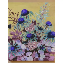 ASIAN MONK Multicoloured Wood Floral and Botanical Wall Art-picture-37