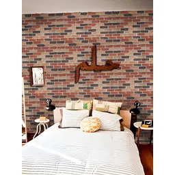 Asian royal Red & Grey Printed Self Adhesive Wall Sticker-picture-42