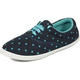 Shoes Amy-23 Navy Blue Pink Women Canvas Shoes-image-31