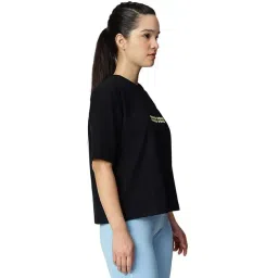 Asics Black Cotton Relaxed Fit Printed Sports T-Shirt image 4