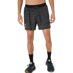 Asics Black Regular Fit Printed Sports Shorts-picture-27