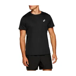 Asics Black Solid Regular Fit T-Shirt-image-15