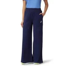 Asics Blue Cotton Regular Fit Sports Trackpants-picture-43