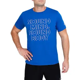 Asics Blue Printed Round Neck T-Shirt-picture-13