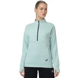 Asics Green Cotton Relaxed Fit Sports Sweatshirt-picture-43