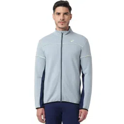 Asics Grey Cotton Regular Fit Sports Jacket-picture-48