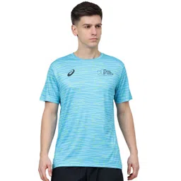 ASICS Men Abstract Printed Round Neck T-shirt-picture-21