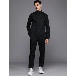 ASICS Men Black Solid Basic Tracksuit-image-43