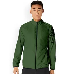 ASICS Men Hex Graphic Printed Woven Mock Collar Sporty Jacket-picture-17