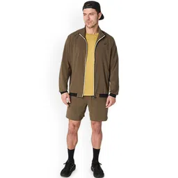 ASICS Men Mock Collar Solid Lightweight Sporty Jacket-picture-31