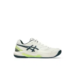 Asics Men's GEL-DEDICATE 8 PICKLEBALL Cream & Tranquil Teal Tennis Shoes-picture-32