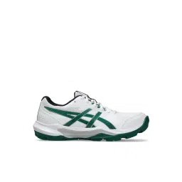 Asics Men's GEL-PEAKE 3 White & Jasper Green Cricket Shoes-picture-11
