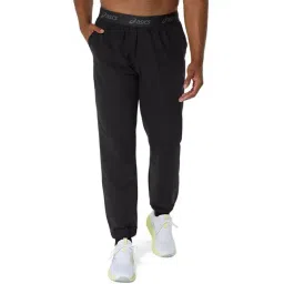 Asics Men's Performance Black Double Weave Joggers-picture-11