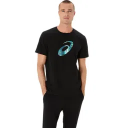 Asics Men's Performance Black Heavy Weight Graphic T-Shirt-picture-40