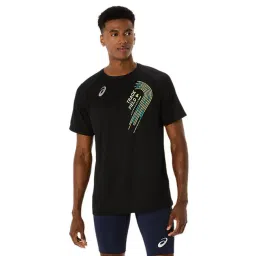 Asics Men's Performance Black Track Graphic Short Sleeve T-Shirt-picture-39