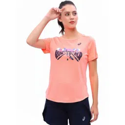 Asics Peach Printed Sports T-Shirt-picture-12