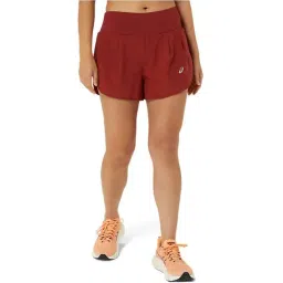 Asics Red Mid Rise Sports Shorts-picture-23