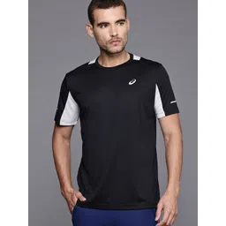 ASICS Solid Round Neck T-shirt-image-1