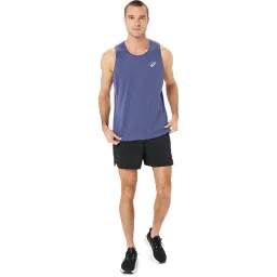 Asics Thunder Blue Regular Fit Gym Vest image 5