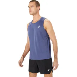Asics Thunder Blue Regular Fit Gym Vest image 3